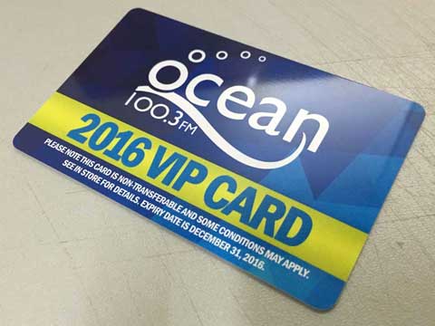 Plastic business cards at Lahore Printer