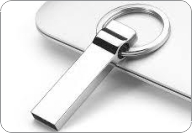 Metal keyring pendrive